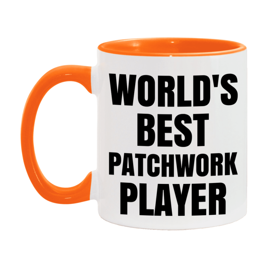 Funny Game Board Mug, World's Okayest Patchwork Player, 11Oz Or 15Oz Ceramic Coffee Cup