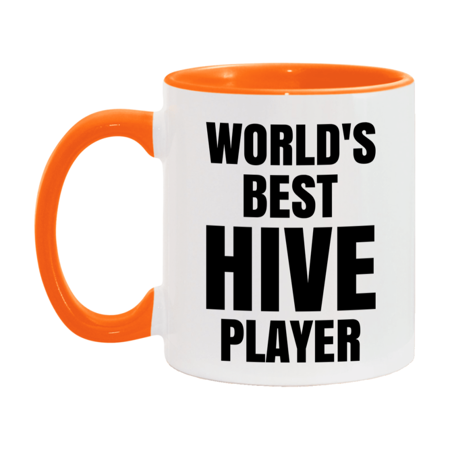 Funny Game Board Mug, World's Okayest Hive Player, 11Oz Or 15Oz Ceramic Coffee Cup