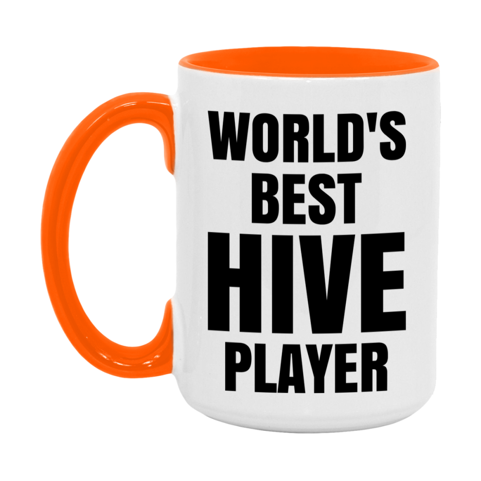 Funny Game Board Mug, World's Okayest Hive Player, 11Oz Or 15Oz Ceramic Coffee Cup