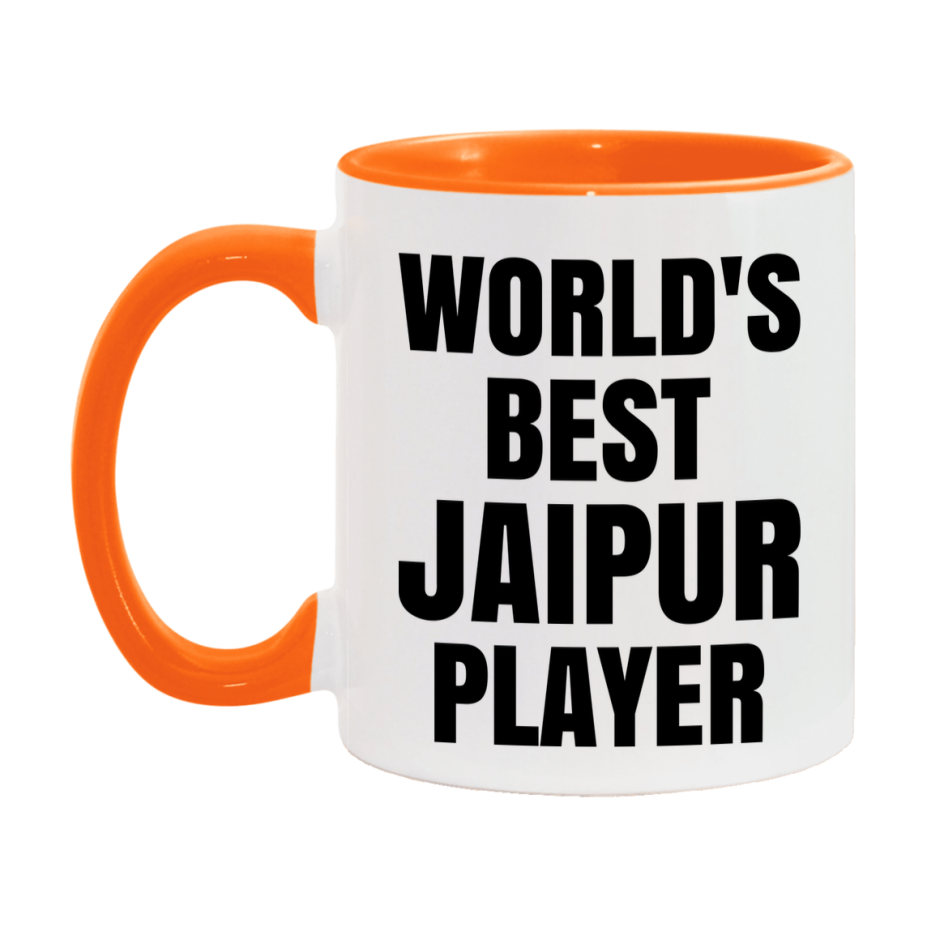 Funny Game Board Mug, World's Okayest Jaipur Player, 11Oz Or 15Oz Ceramic Coffee Cup