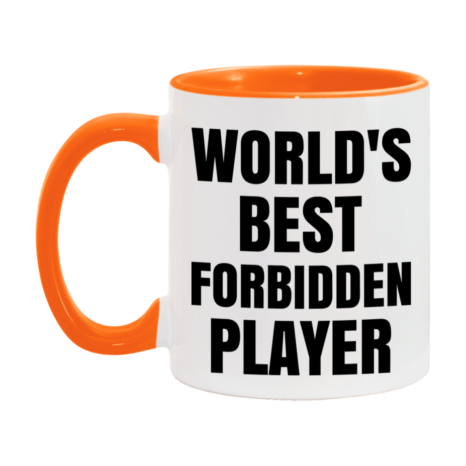 Funny Game Board Mug, World's Okayest Forbidden Player, 11Oz Or 15Oz Ceramic Coffee Cup