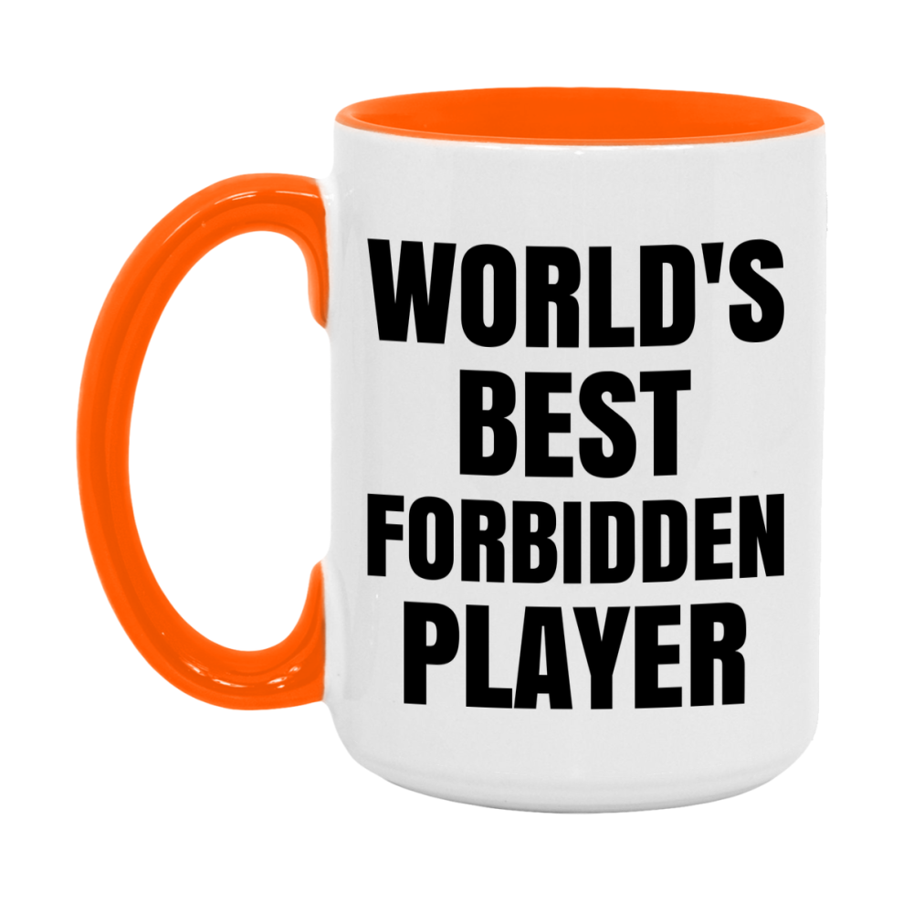 Funny Game Board Mug, World's Okayest Forbidden Player, 11Oz Or 15Oz Ceramic Coffee Cup
