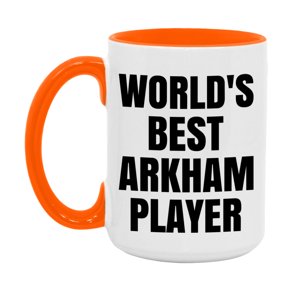Funny Game Board Mug, World's Okayest Arkham Player, 11Oz Or 15Oz Ceramic Coffee Cup