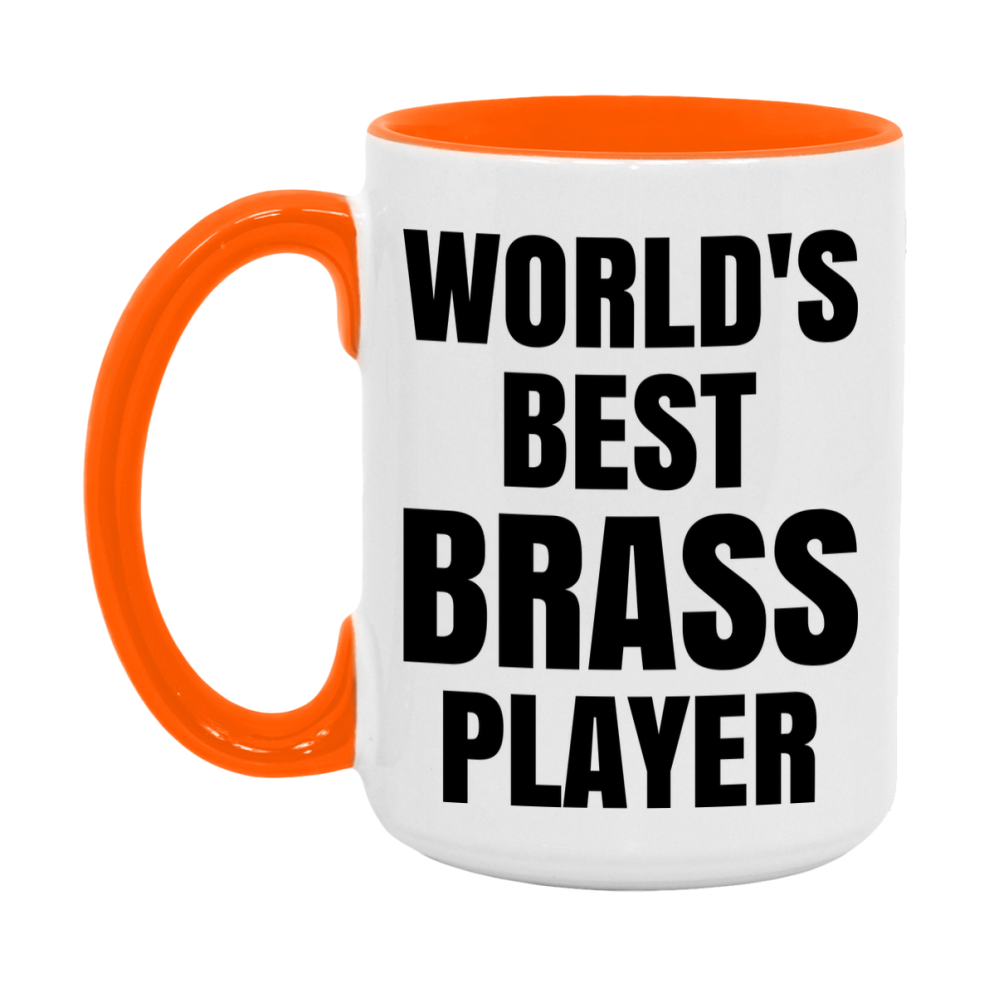 Funny Game Board Mug, World's Okayest Brass Player, 11Oz Or 15Oz Ceramic Coffee Cup