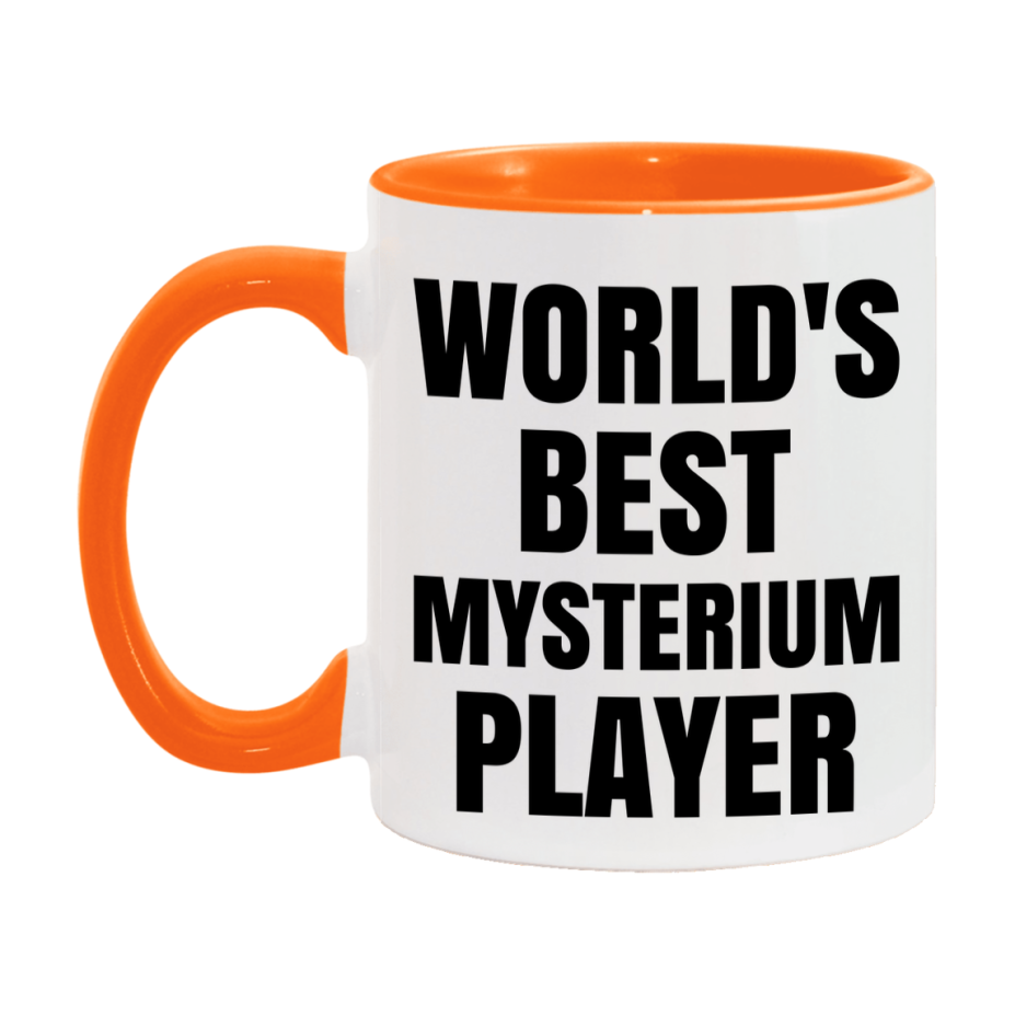 Funny Game Board Mug, World's Okayest Mysterium Player, 11Oz Or 15Oz Ceramic Coffee Cup