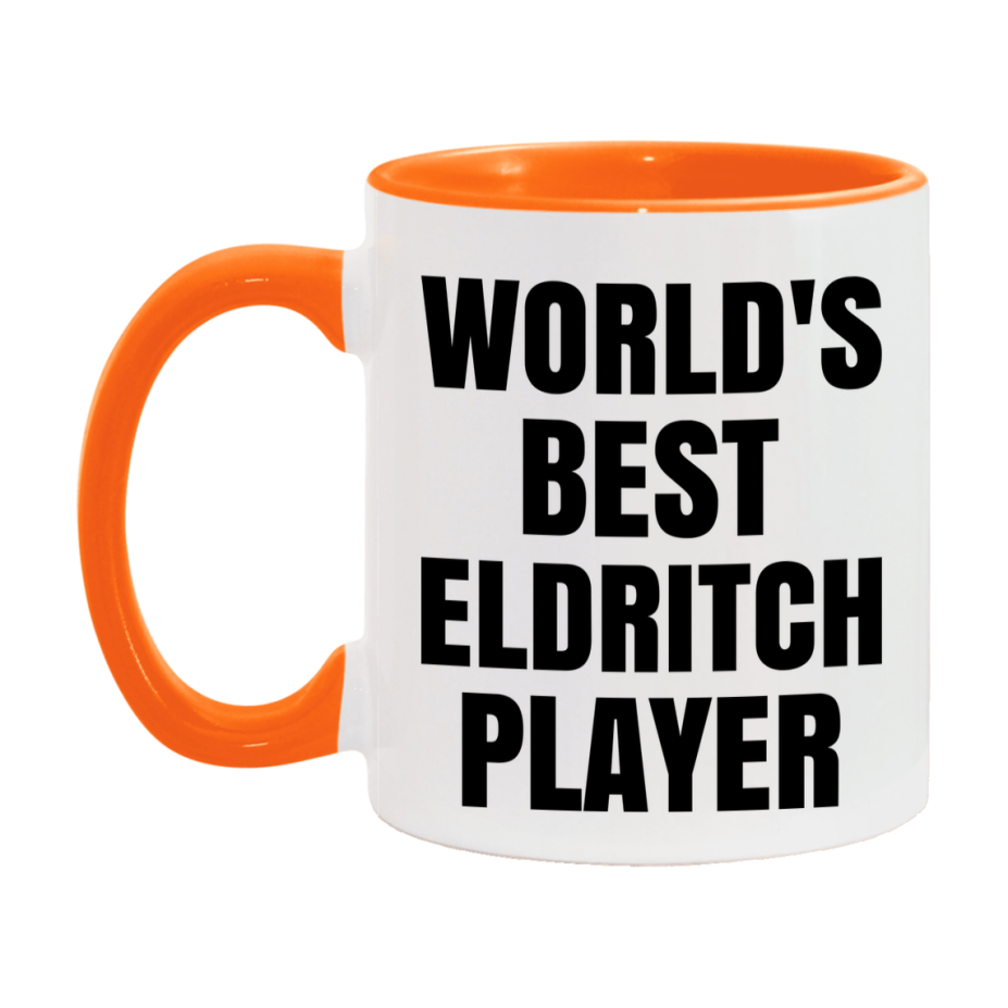 Funny Game Board Mug, World's Okayest Eldritch Player, 11Oz Or 15Oz Ceramic Coffee Cup