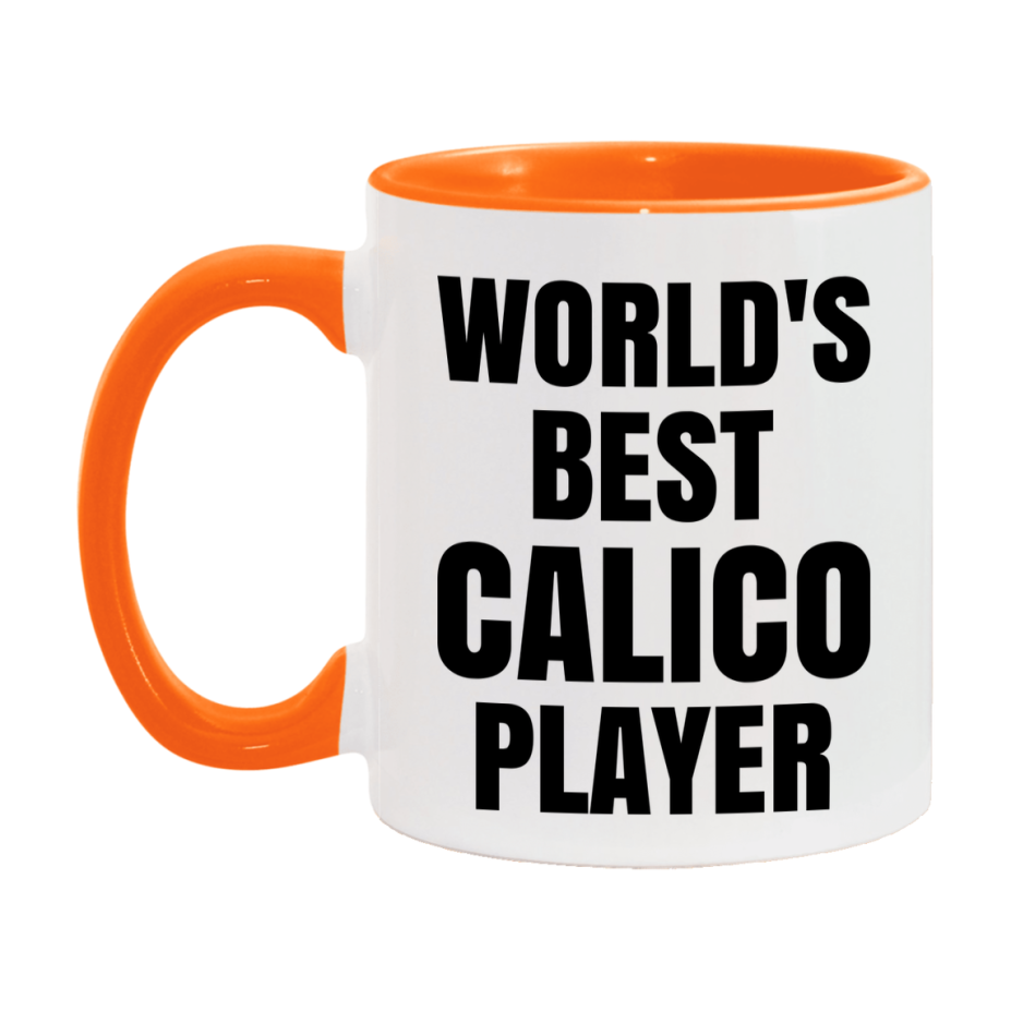 Funny Game Board Mug, World's Okayest Calico Player, 11Oz Or 15Oz Ceramic Coffee Cup