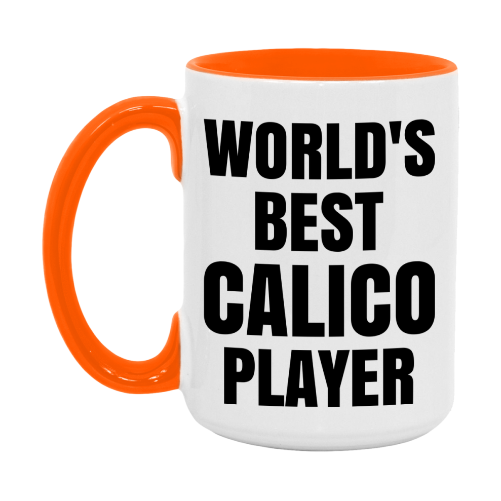 Funny Game Board Mug, World's Okayest Calico Player, 11Oz Or 15Oz Ceramic Coffee Cup