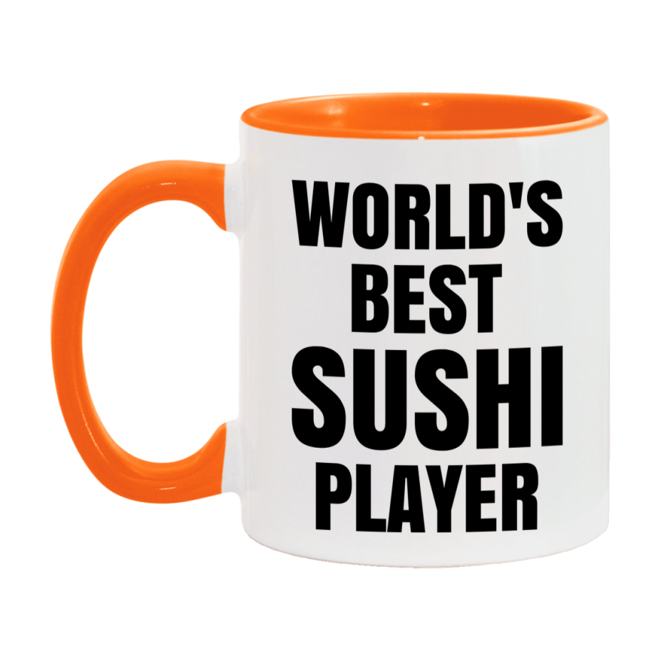 Funny Game Board Mug, World's Okayest Sushi Player, 11Oz Or 15Oz Ceramic Coffee Cup