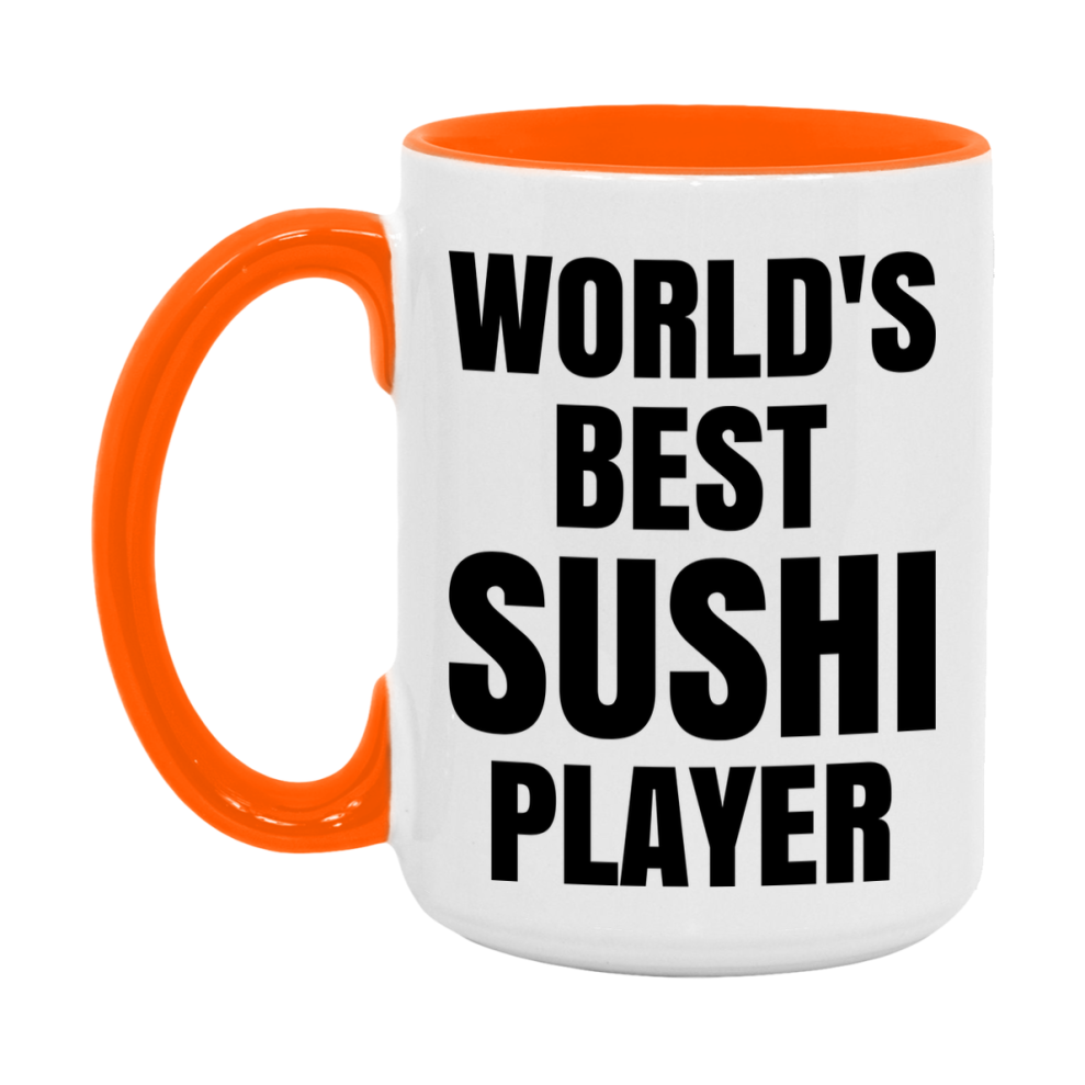 Funny Game Board Mug, World's Okayest Sushi Player, 11Oz Or 15Oz Ceramic Coffee Cup