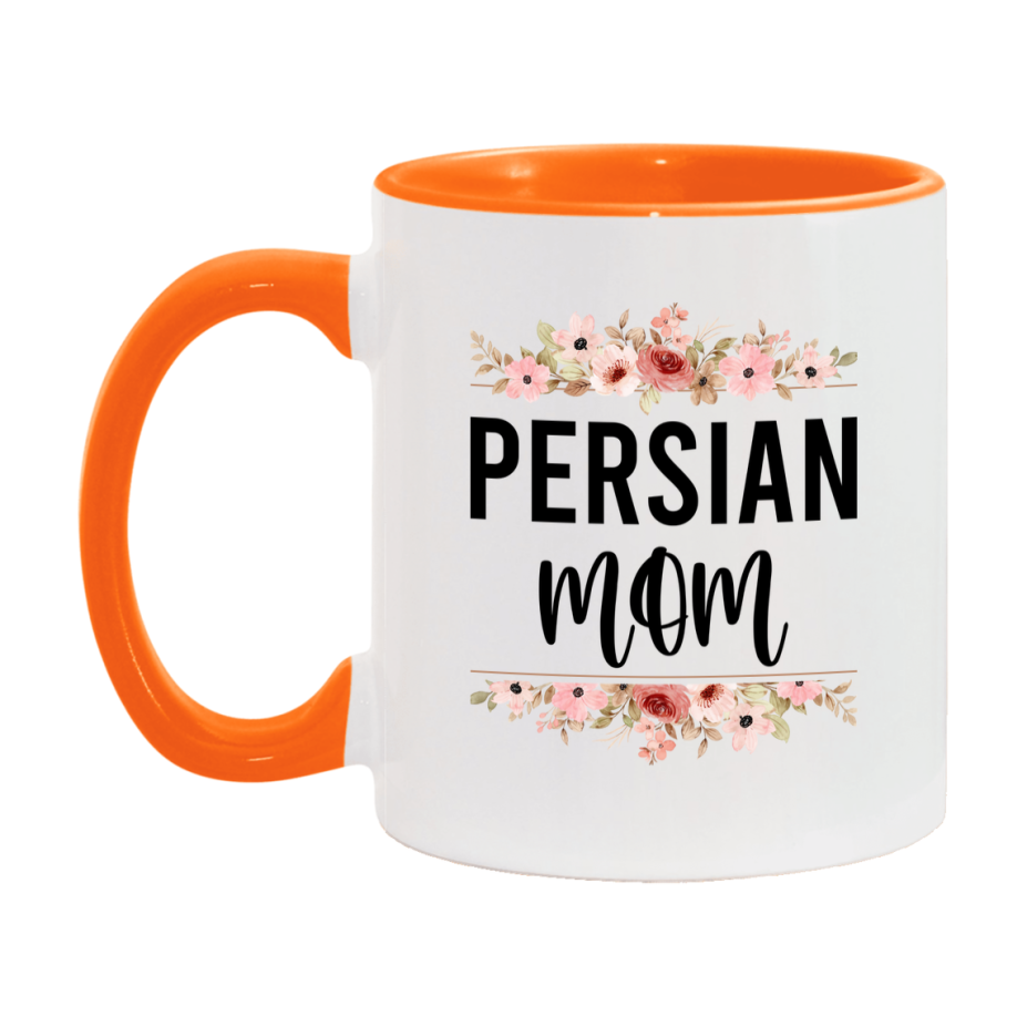 Persian Cat Mom Mug, Floral Cat Mug For Mom, 11Oz Or 15Oz Coffee Cup