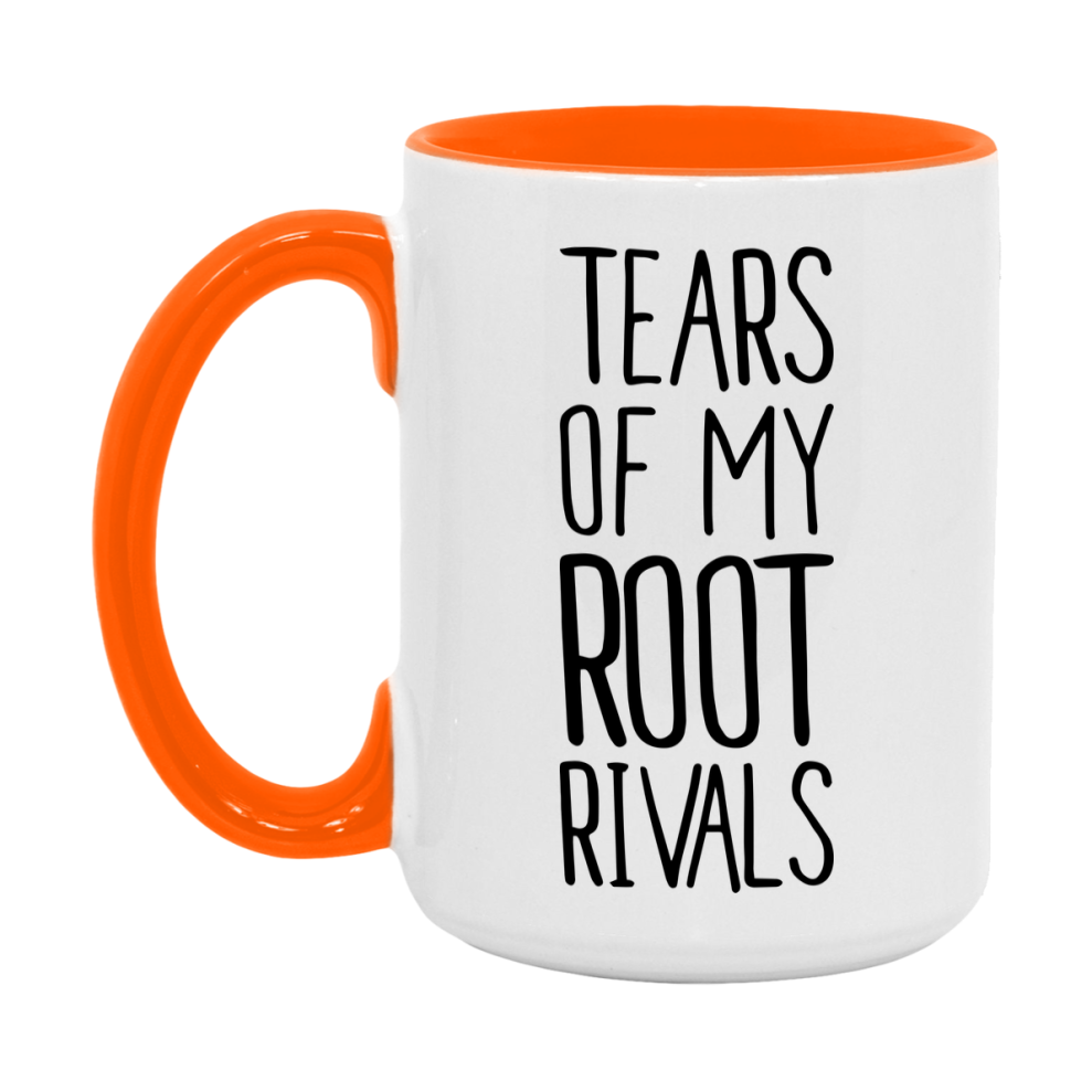 Funny Root Gameboard Mug – Tears Of My Root Rivals, 11Oz Or 15Oz White Ceramic Coffee Cup Gift