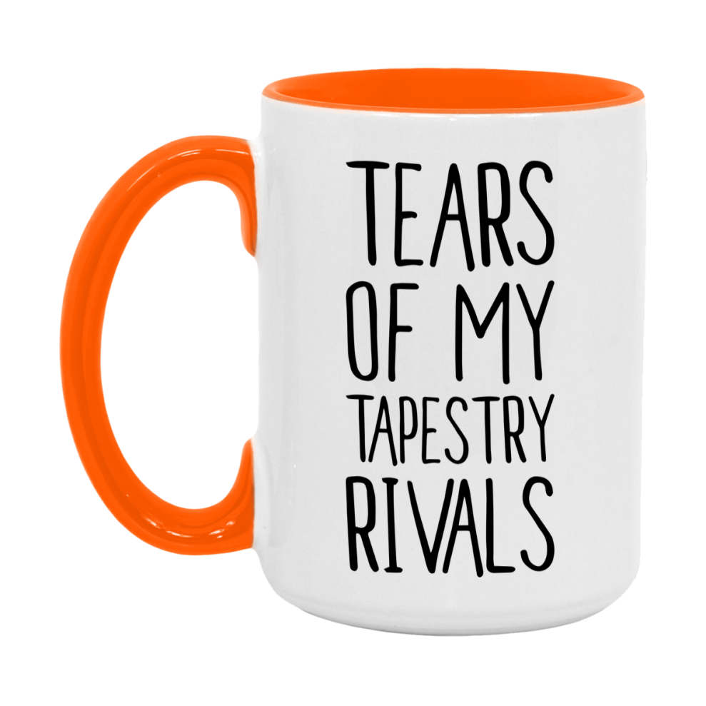 Funny Tapestry Gameboard Mug – Tears Of My Tapestry Rivals, 11Oz Or 15Oz White Ceramic Coffee Cup Gift