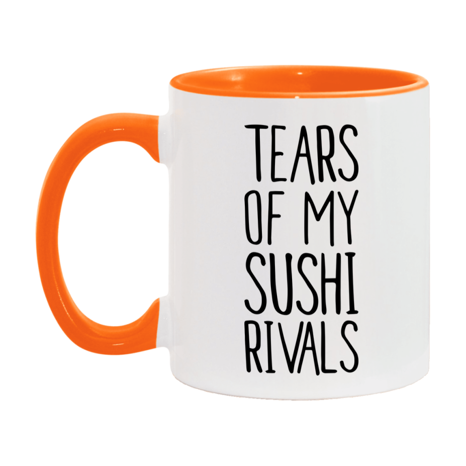 Funny Sushi Gameboard Mug – Tears Of My Sushi Rivals, 11Oz Or 15Oz White Ceramic Coffee Cup Gift