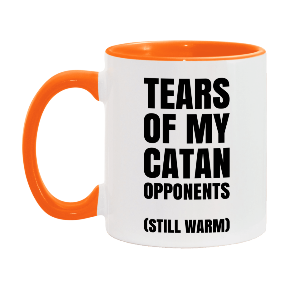 Board Game Gift – Tears Of My Catan Opponents Mug, 11Oz Or 15Oz White Ceramic Coffee Cup