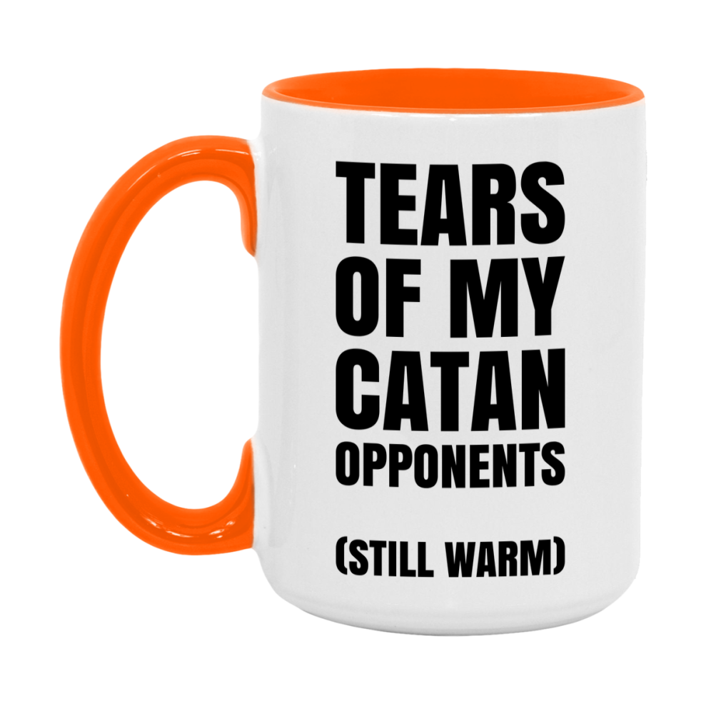 Board Game Gift – Tears Of My Catan Opponents Mug, 11Oz Or 15Oz White Ceramic Coffee Cup