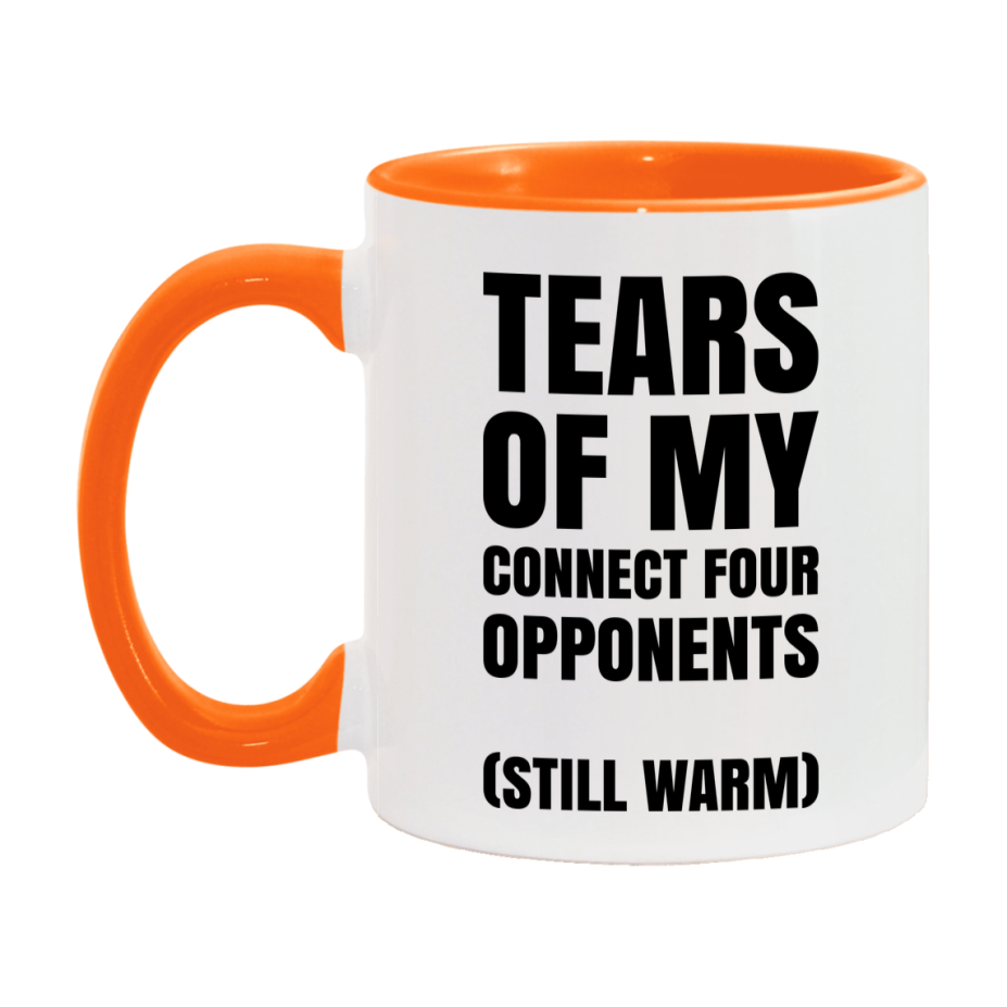 Board Game Gift – Tears Of My Connect Four Opponents Mug, 11Oz Or 15Oz White Ceramic Coffee Cup