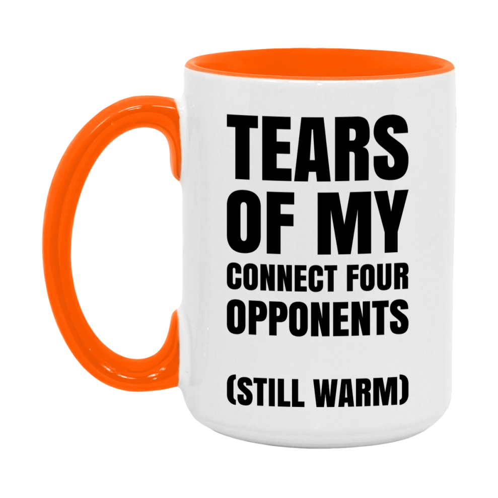 Board Game Gift – Tears Of My Connect Four Opponents Mug, 11Oz Or 15Oz White Ceramic Coffee Cup
