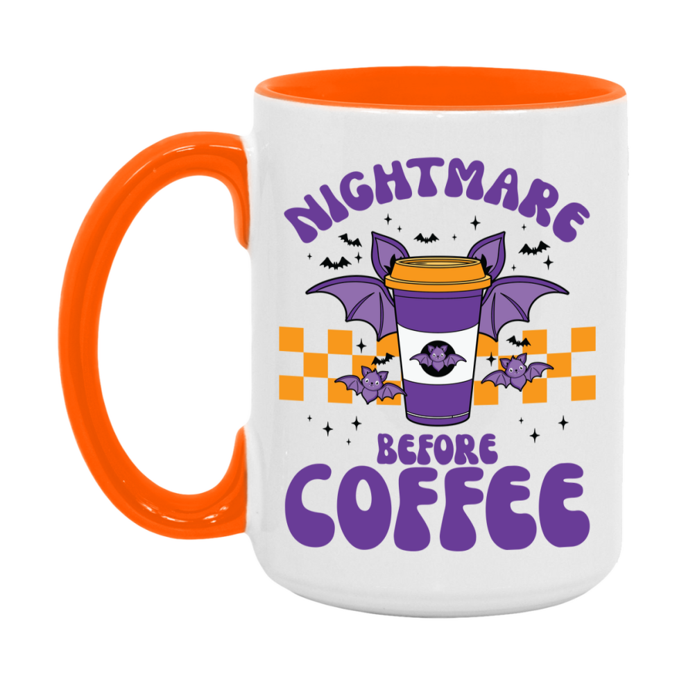 Funny Halloween Coffee Mug, White Ceramic Halloween Coffee Cup 11Oz Or 15Oz