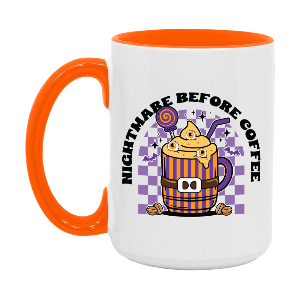 Funny Halloween Coffee Mug, White Ceramic Halloween Coffee Cup 11Oz Or 15Oz