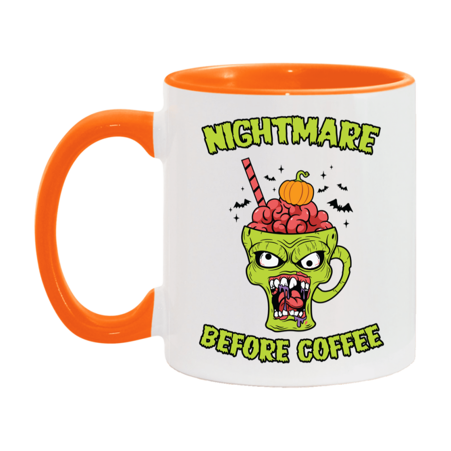 Funny Halloween Coffee Mug, White Ceramic Halloween Coffee Cup 11Oz Or 15Oz