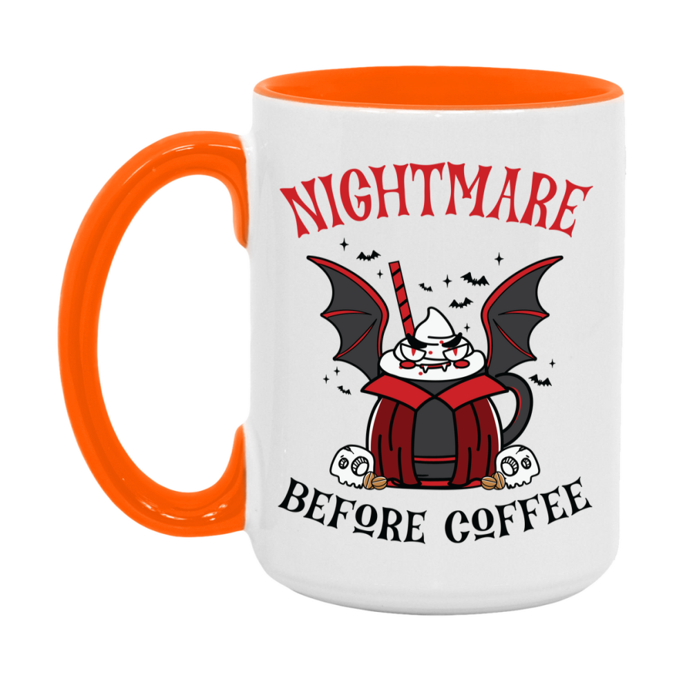 Funny Halloween Coffee Mug, White Ceramic Halloween Coffee Cup 11Oz Or 15Oz