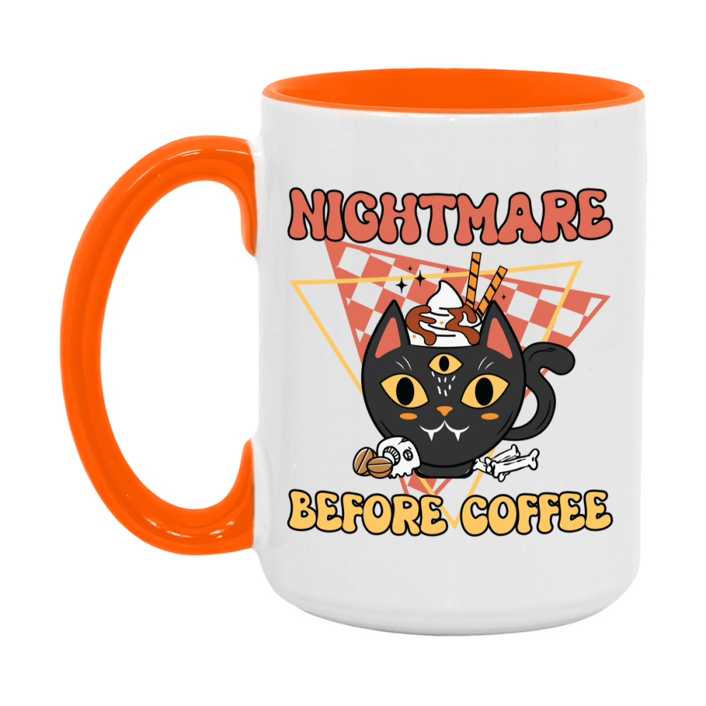 Funny Halloween Coffee Mug, White Ceramic Halloween Coffee Cup 11Oz Or 15Oz