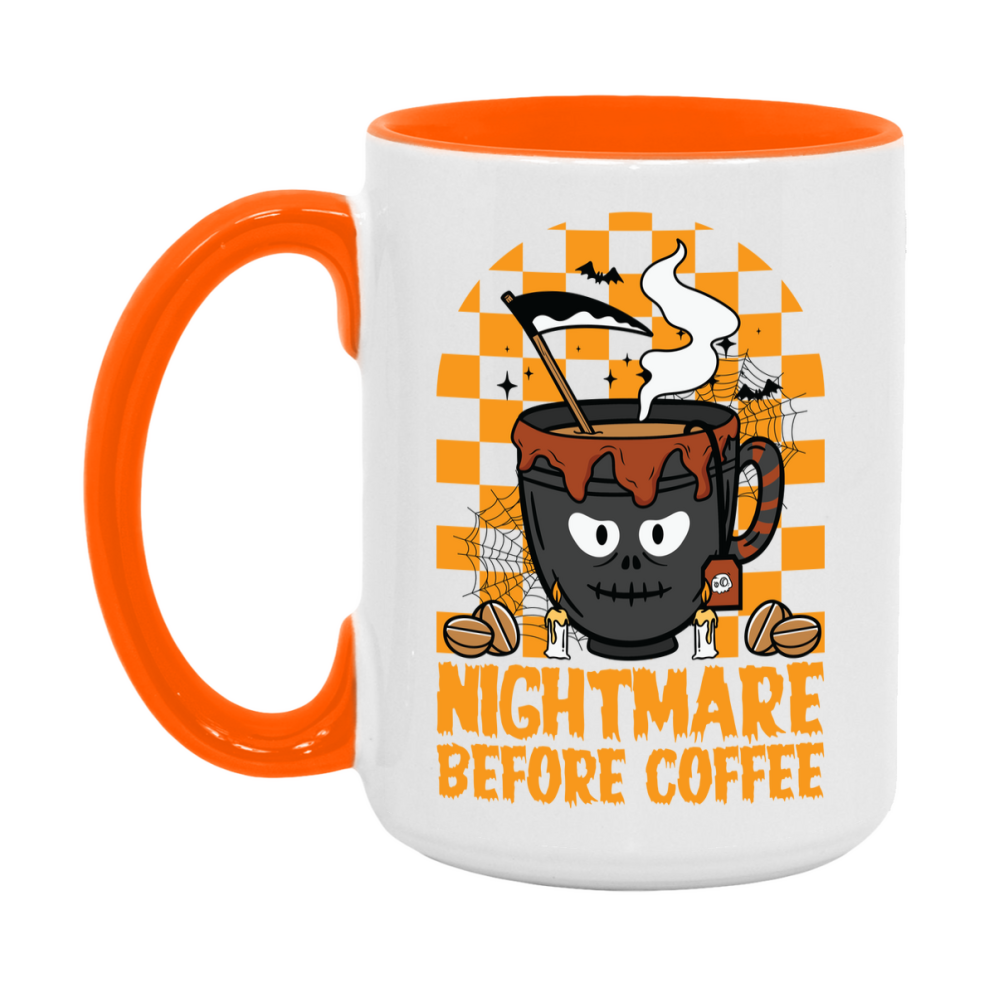 Funny Halloween Coffee Mug, White Ceramic Halloween Coffee Cup 11Oz Or 15Oz
