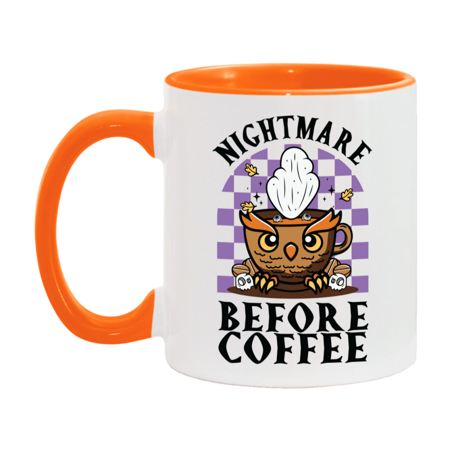 Funny Halloween Coffee Mug, White Ceramic Halloween Coffee Cup 11Oz Or 15Oz