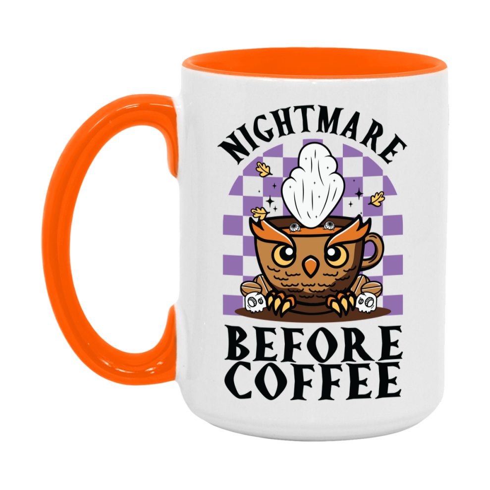 Funny Halloween Coffee Mug, White Ceramic Halloween Coffee Cup 11Oz Or 15Oz