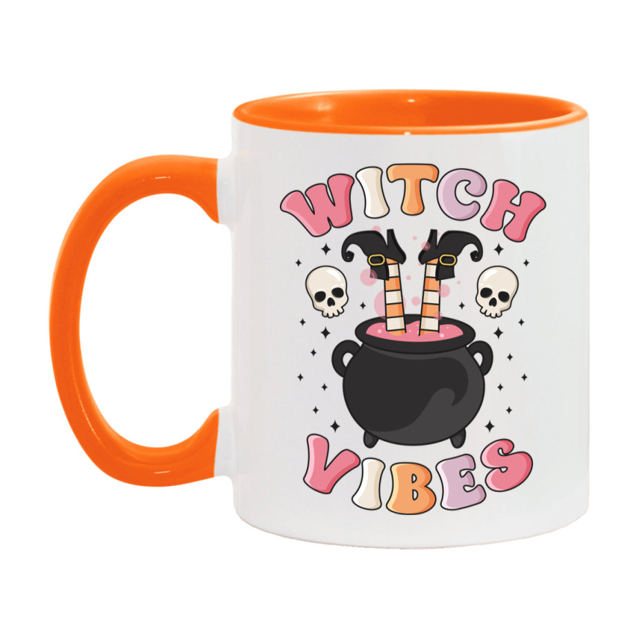 Funny Halloween Coffee Mug, White Ceramic Halloween Coffee Cup 11Oz Or 15Oz