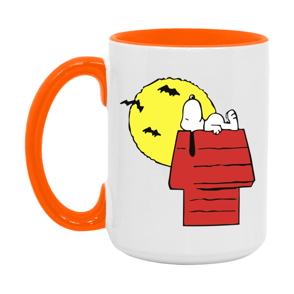 Peanuts Snoopy Halloween Mug, Snoopy Coffee Cup, Cute Halloween Coffee Mug, 11Oz Or 15Oz Ceramic