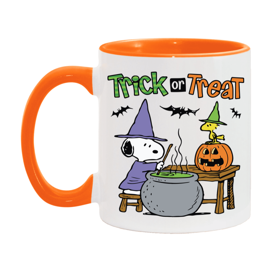 Peanuts Snoopy Halloween Mug, Snoopy Coffee Cup, Cute Halloween Coffee Mug, 11Oz Or 15Oz Ceramic
