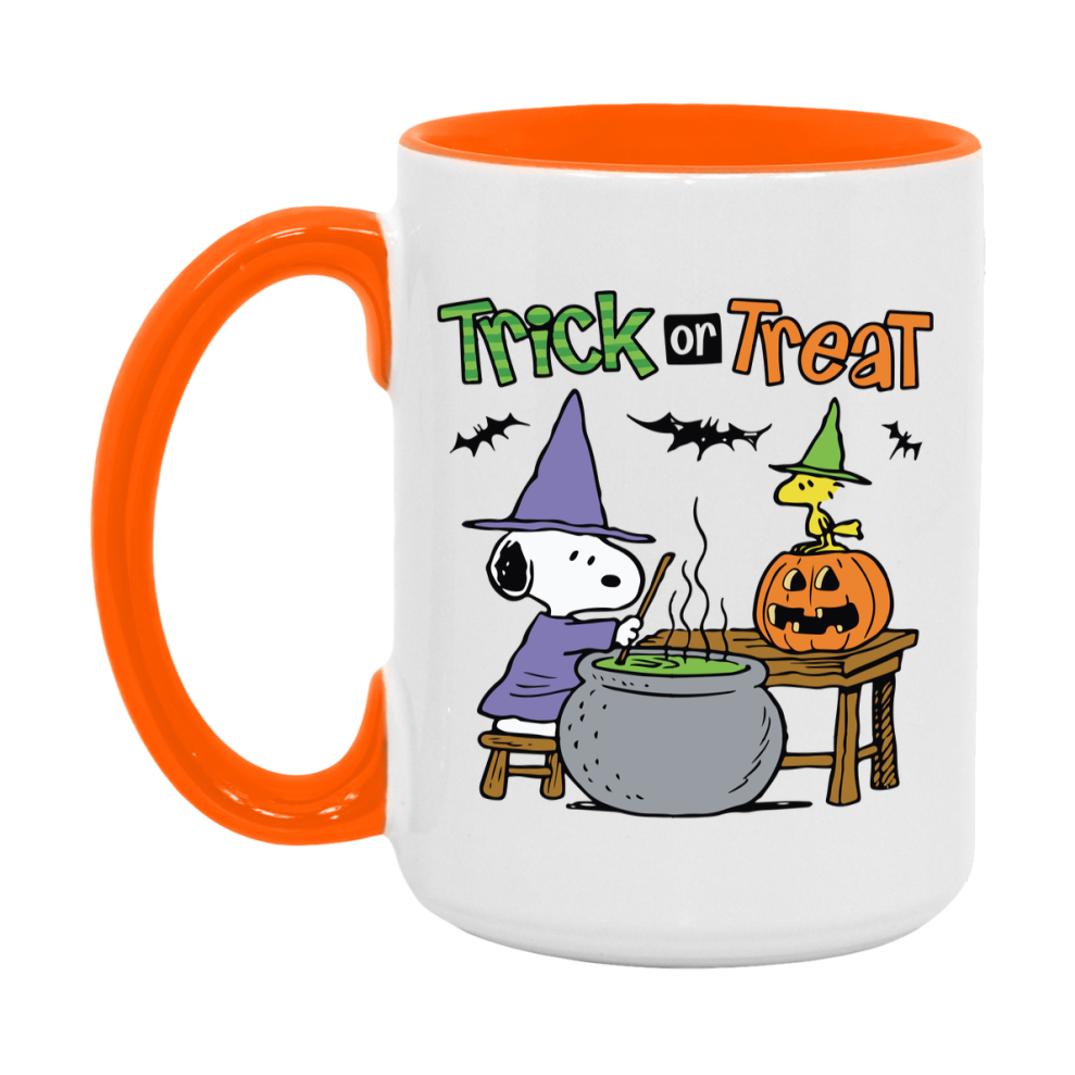 Peanuts Snoopy Halloween Mug, Snoopy Coffee Cup, Cute Halloween Coffee Mug, 11Oz Or 15Oz Ceramic