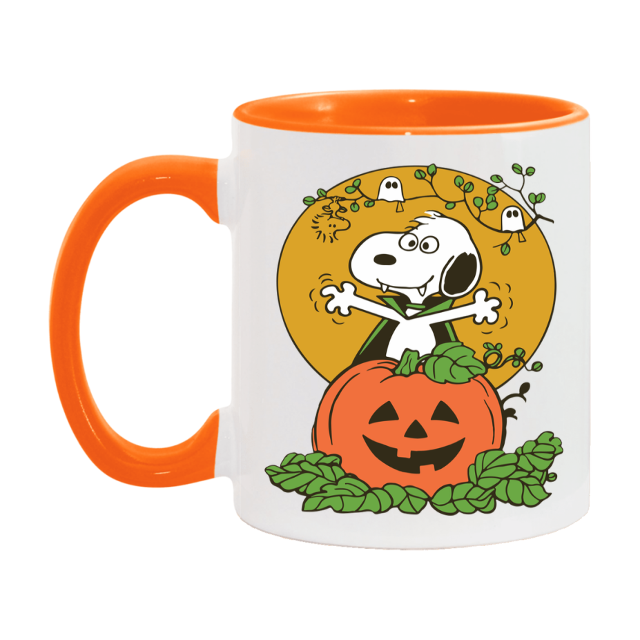 Peanuts Snoopy Halloween Mug, Snoopy Coffee Cup, Cute Halloween Coffee Mug, 11Oz Or 15Oz Ceramic