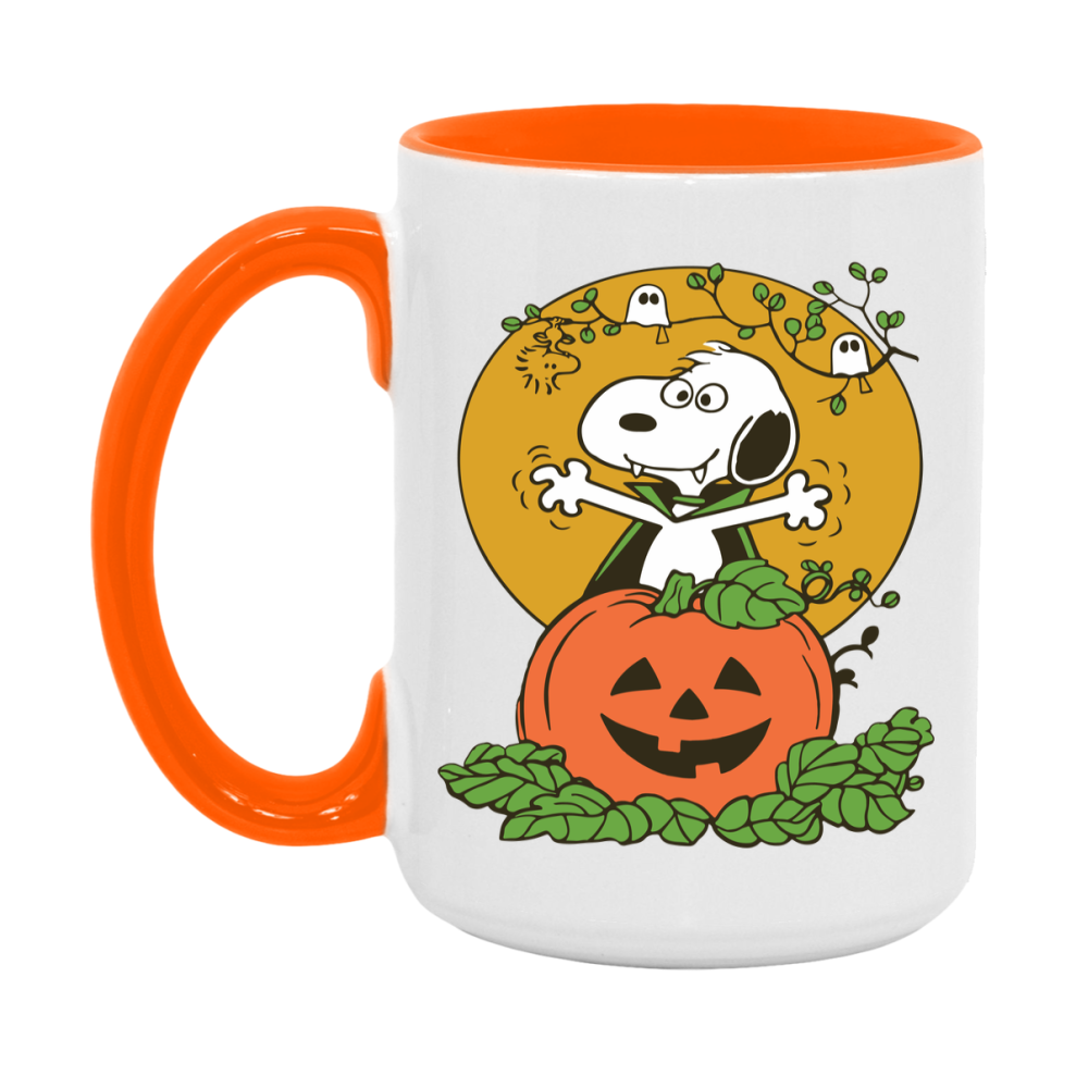 Peanuts Snoopy Halloween Mug, Snoopy Coffee Cup, Cute Halloween Coffee Mug, 11Oz Or 15Oz Ceramic