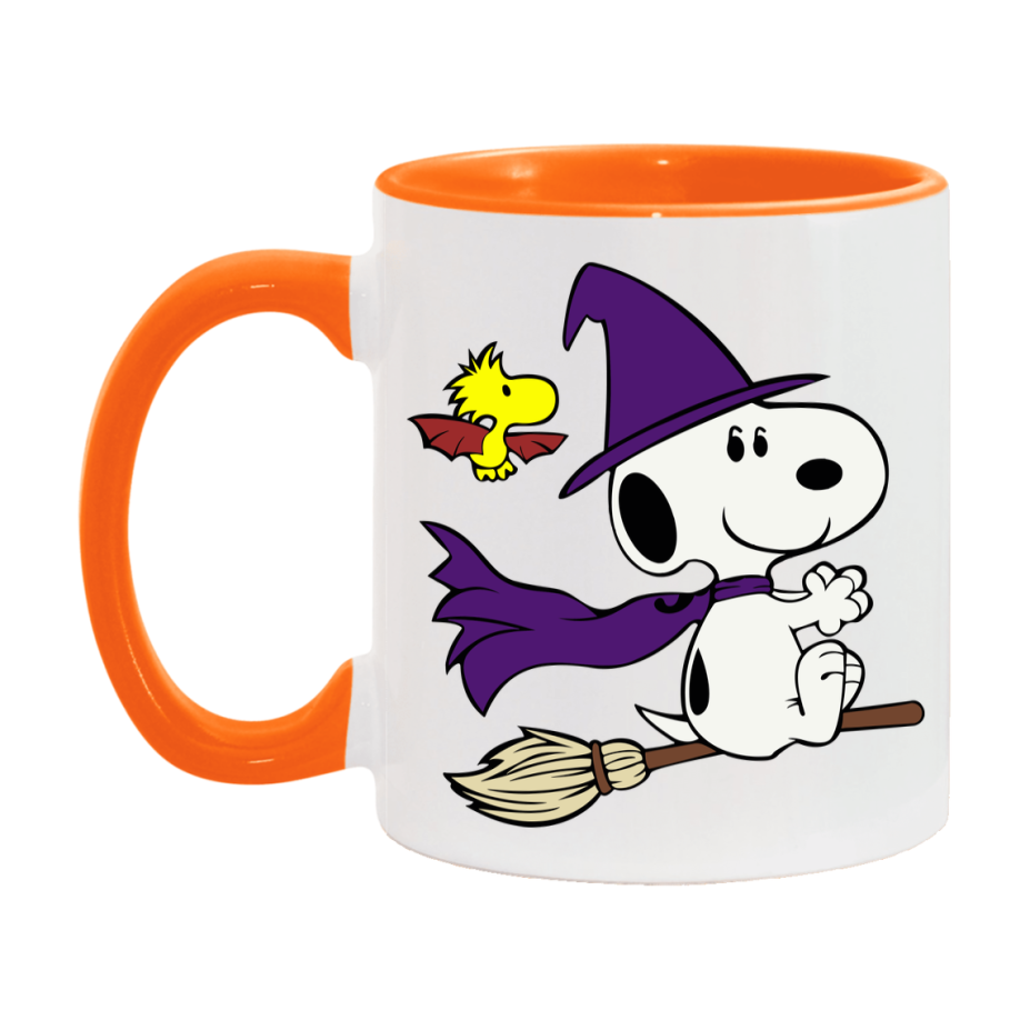 Peanuts Snoopy Halloween Mug, Snoopy Coffee Cup, Cute Halloween Coffee Mug, 11Oz Or 15Oz Ceramic