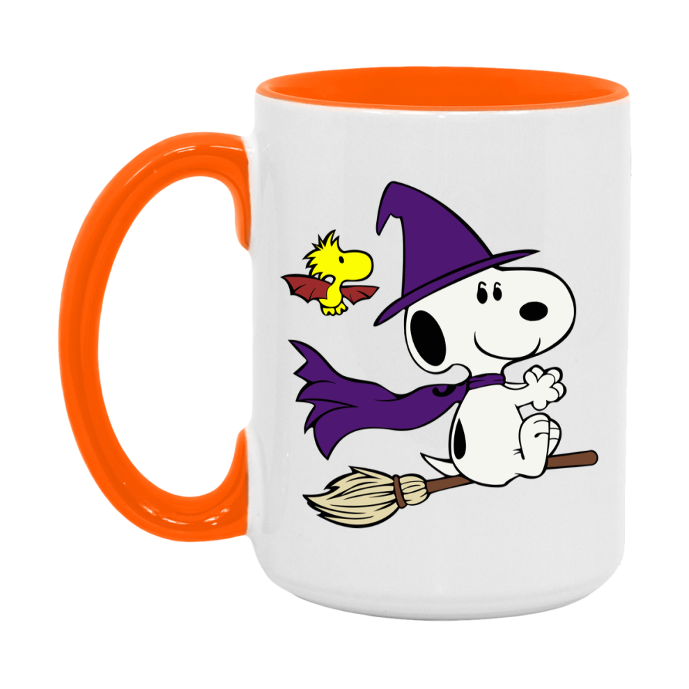 Peanuts Snoopy Halloween Mug, Snoopy Coffee Cup, Cute Halloween Coffee Mug, 11Oz Or 15Oz Ceramic