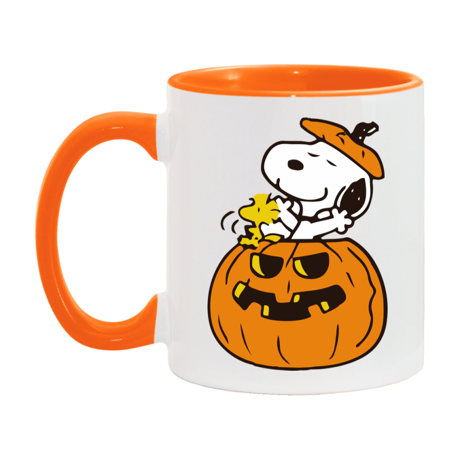 Peanuts Snoopy Halloween Mug, Snoopy Coffee Cup, Cute Halloween Coffee Mug, 11Oz Or 15Oz Ceramic