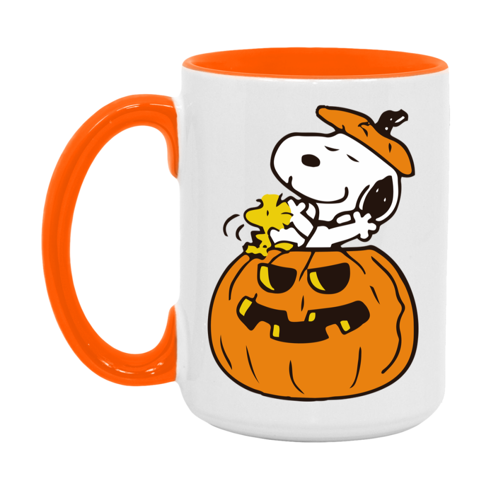 Peanuts Snoopy Halloween Mug, Snoopy Coffee Cup, Cute Halloween Coffee Mug, 11Oz Or 15Oz Ceramic