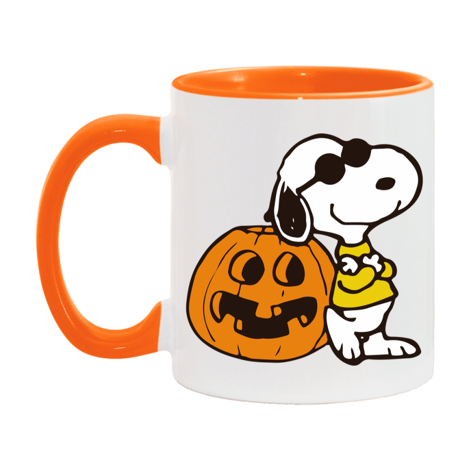 Peanuts Snoopy Halloween Mug, Snoopy Coffee Cup, Cute Halloween Coffee Mug, 11Oz Or 15Oz Ceramic