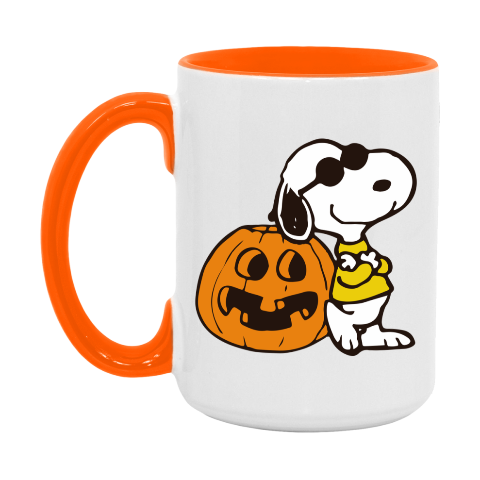 Peanuts Snoopy Halloween Mug, Snoopy Coffee Cup, Cute Halloween Coffee Mug, 11Oz Or 15Oz Ceramic