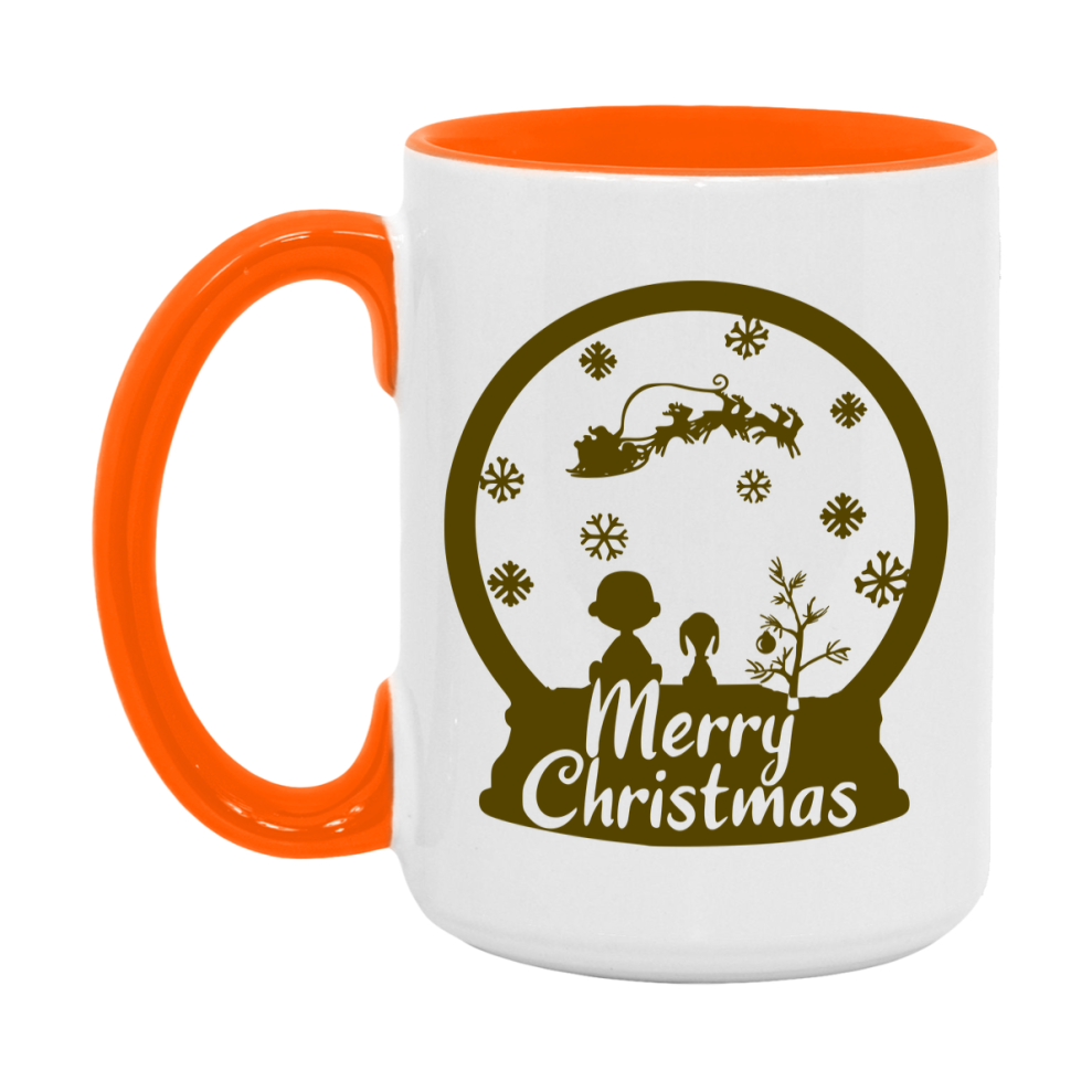 Peanuts Gang Christmas Mug, Snoopy Charlie Brown Holiday Coffee Cup, Ceramic Christmas Mug 11Oz Or 15Oz
