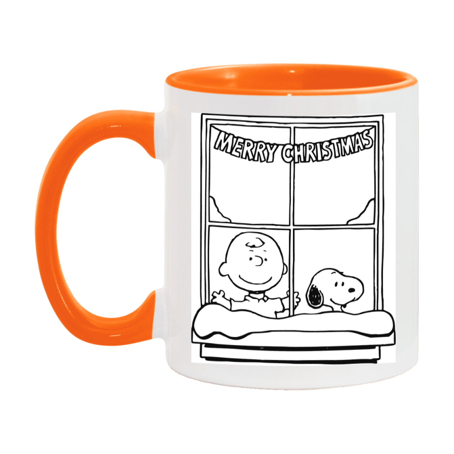 Peanuts Gang Christmas Mug, Snoopy Charlie Brown Holiday Coffee Cup, Ceramic Christmas Mug 11Oz Or 15Oz