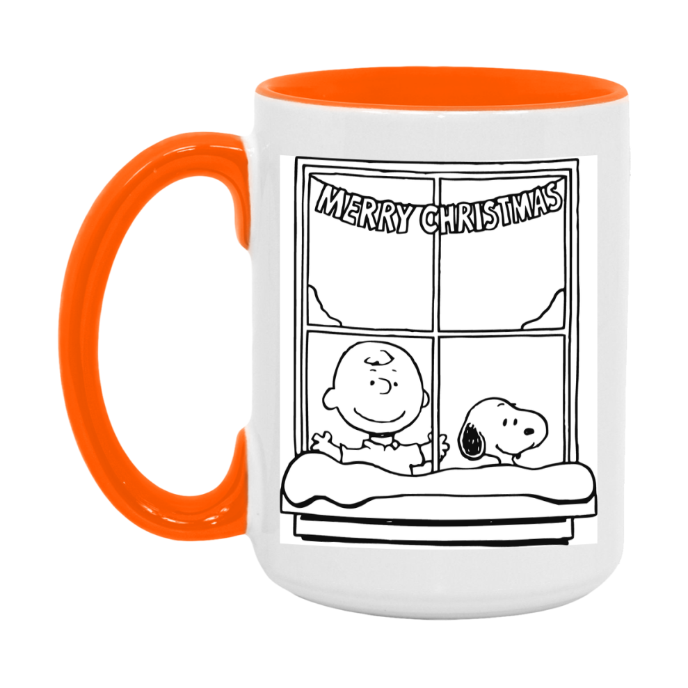 Peanuts Gang Christmas Mug, Snoopy Charlie Brown Holiday Coffee Cup, Ceramic Christmas Mug 11Oz Or 15Oz