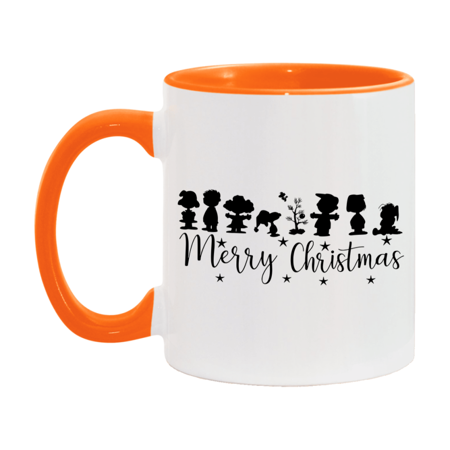 Peanuts Gang Christmas Mug, Snoopy Charlie Brown Holiday Coffee Cup, Ceramic Christmas Mug 11Oz Or 15Oz