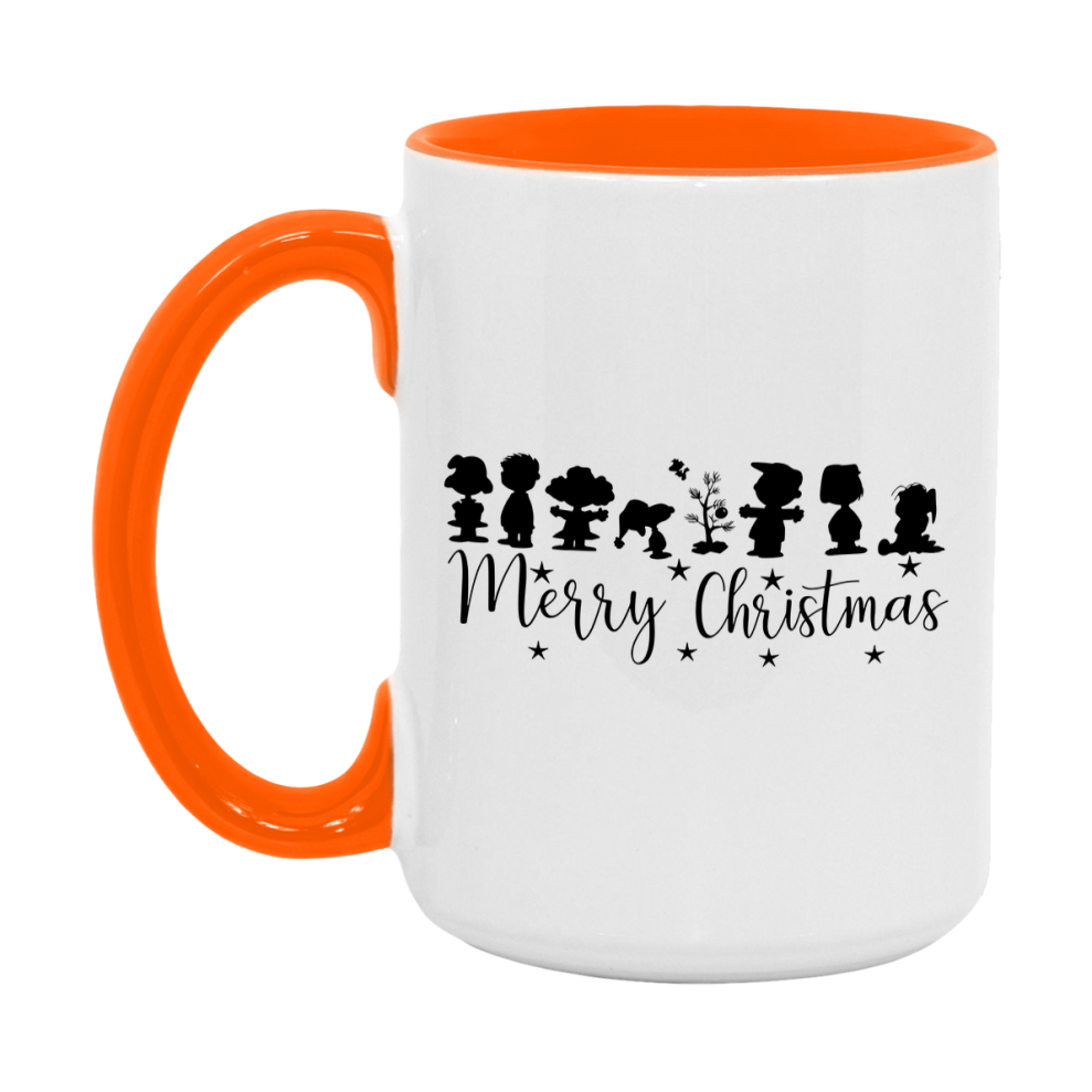 Peanuts Gang Christmas Mug, Snoopy Charlie Brown Holiday Coffee Cup, Ceramic Christmas Mug 11Oz Or 15Oz
