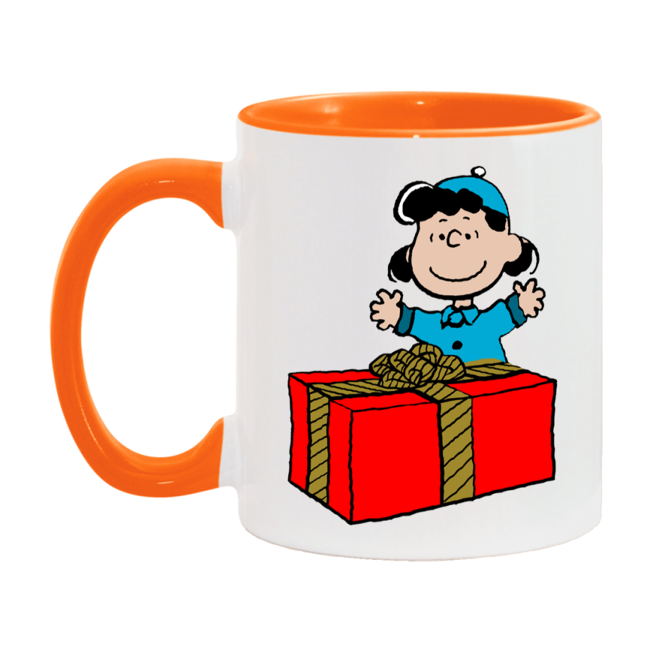 Peanuts Gang Christmas Mug, Snoopy Charlie Brown Holiday Coffee Cup, Ceramic Christmas Mug 11Oz Or 15Oz