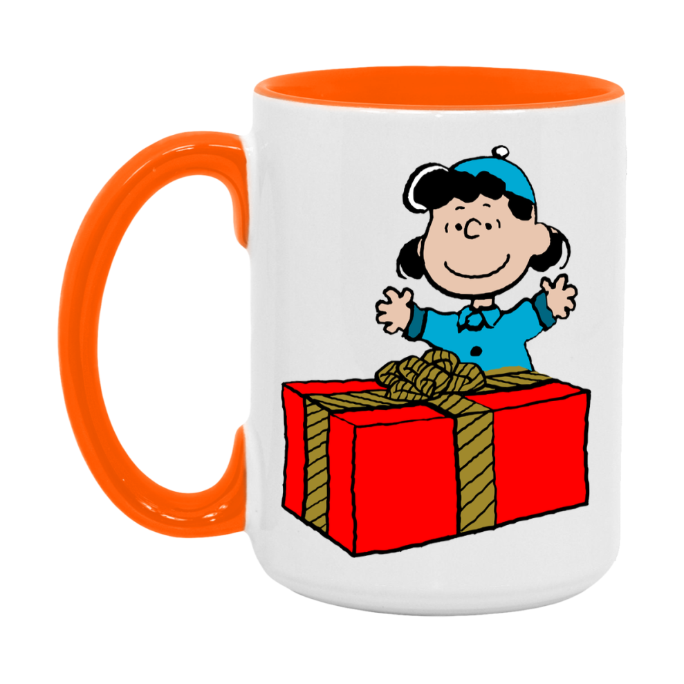 Peanuts Gang Christmas Mug, Snoopy Charlie Brown Holiday Coffee Cup, Ceramic Christmas Mug 11Oz Or 15Oz