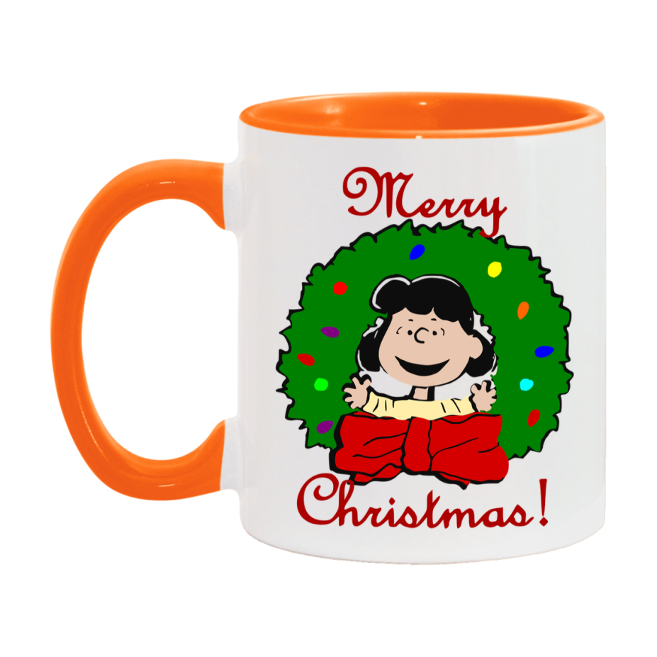 Peanuts Gang Christmas Mug, Snoopy Charlie Brown Holiday Coffee Cup, Ceramic Christmas Mug 11Oz Or 15Oz